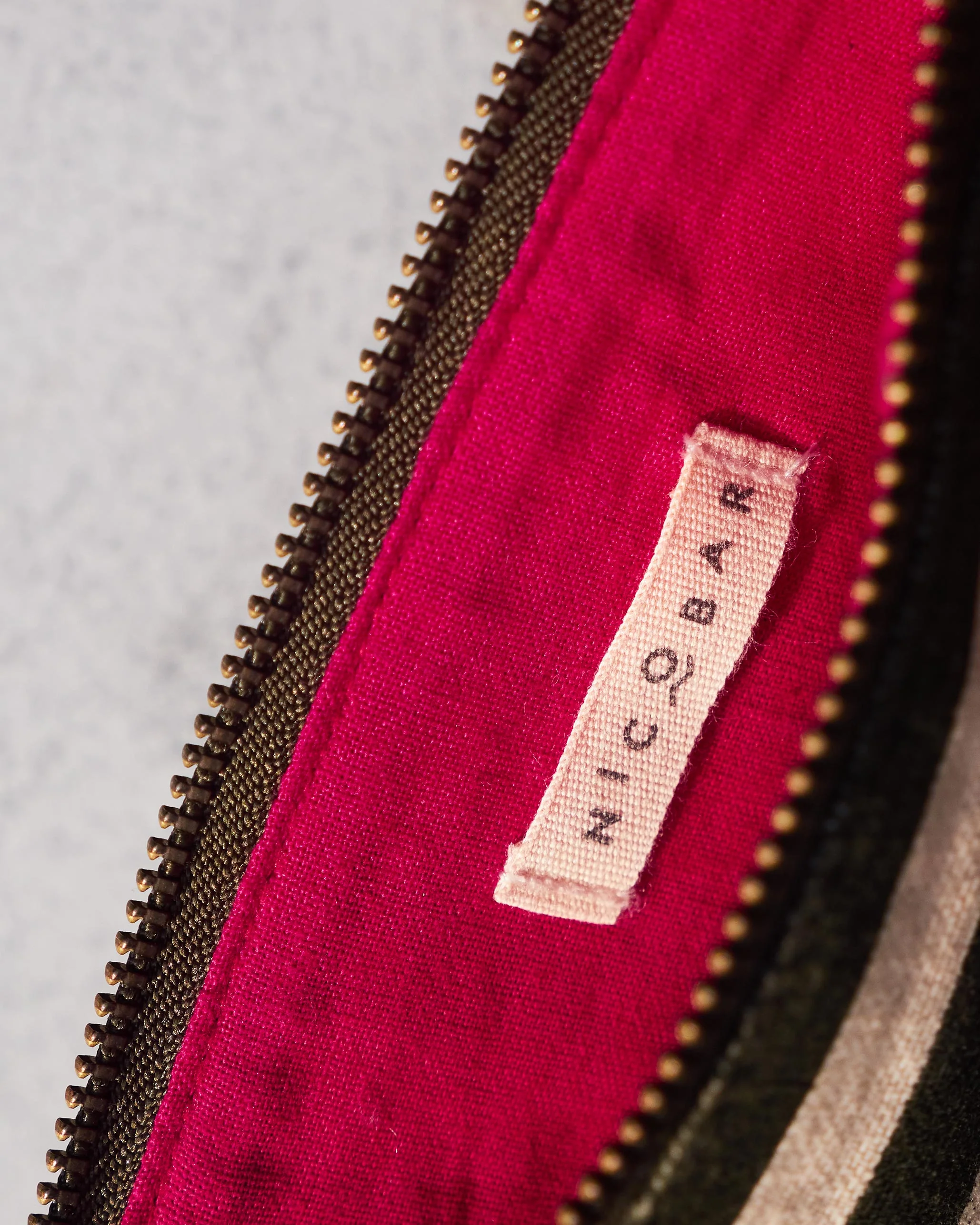 Alphabet P Pouch - Olive Night - Image 2