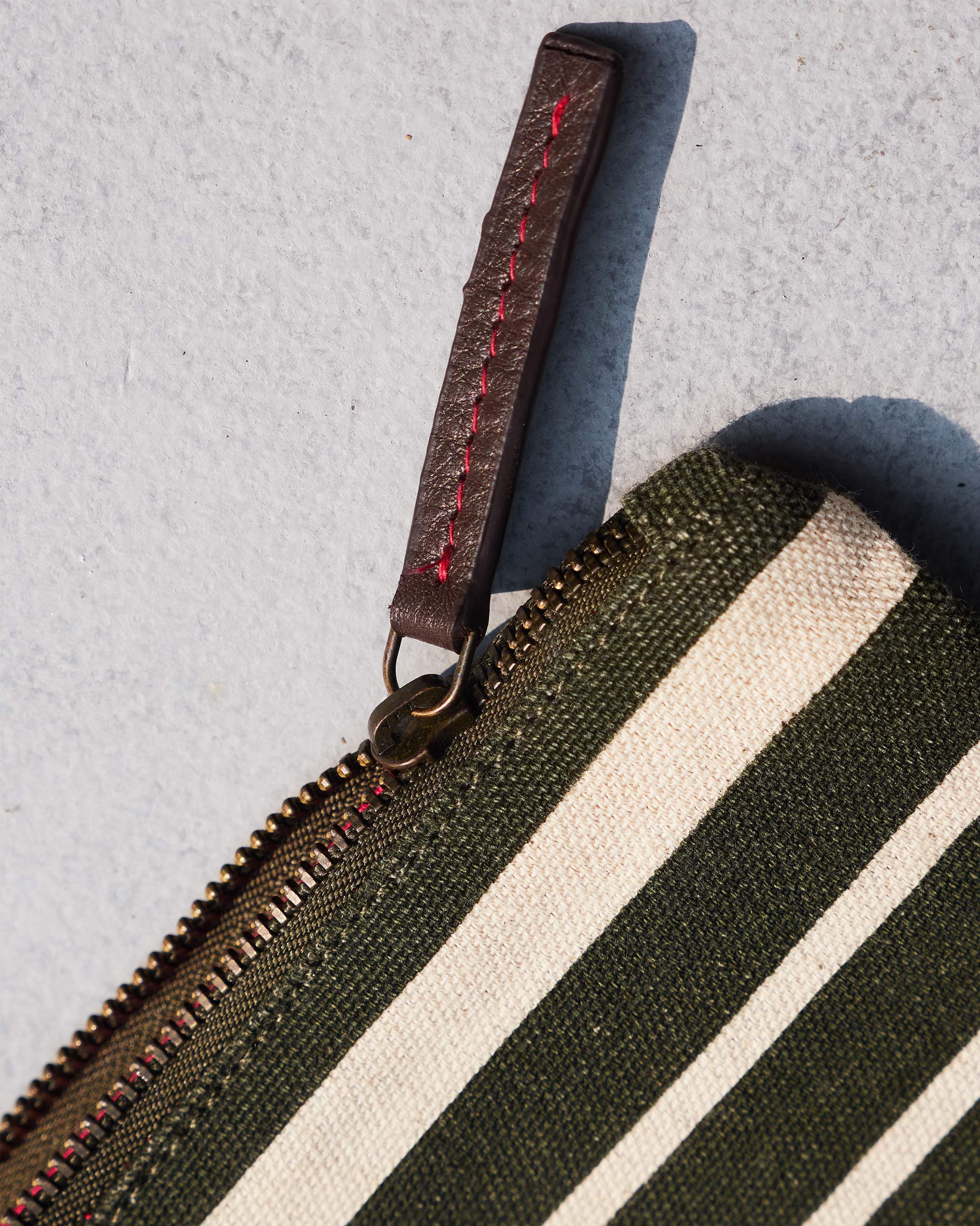 Alphabet V Pouch - Olive Night - Image 3
