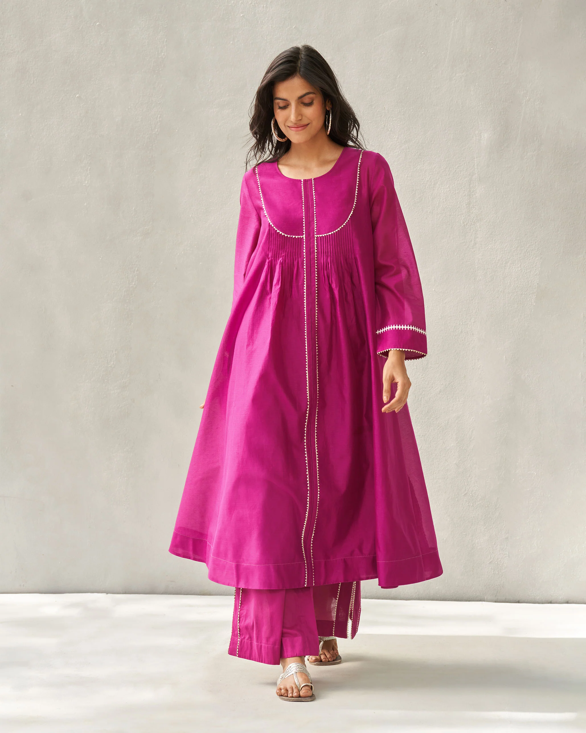 Ayat Kurta with Slip - Magenta