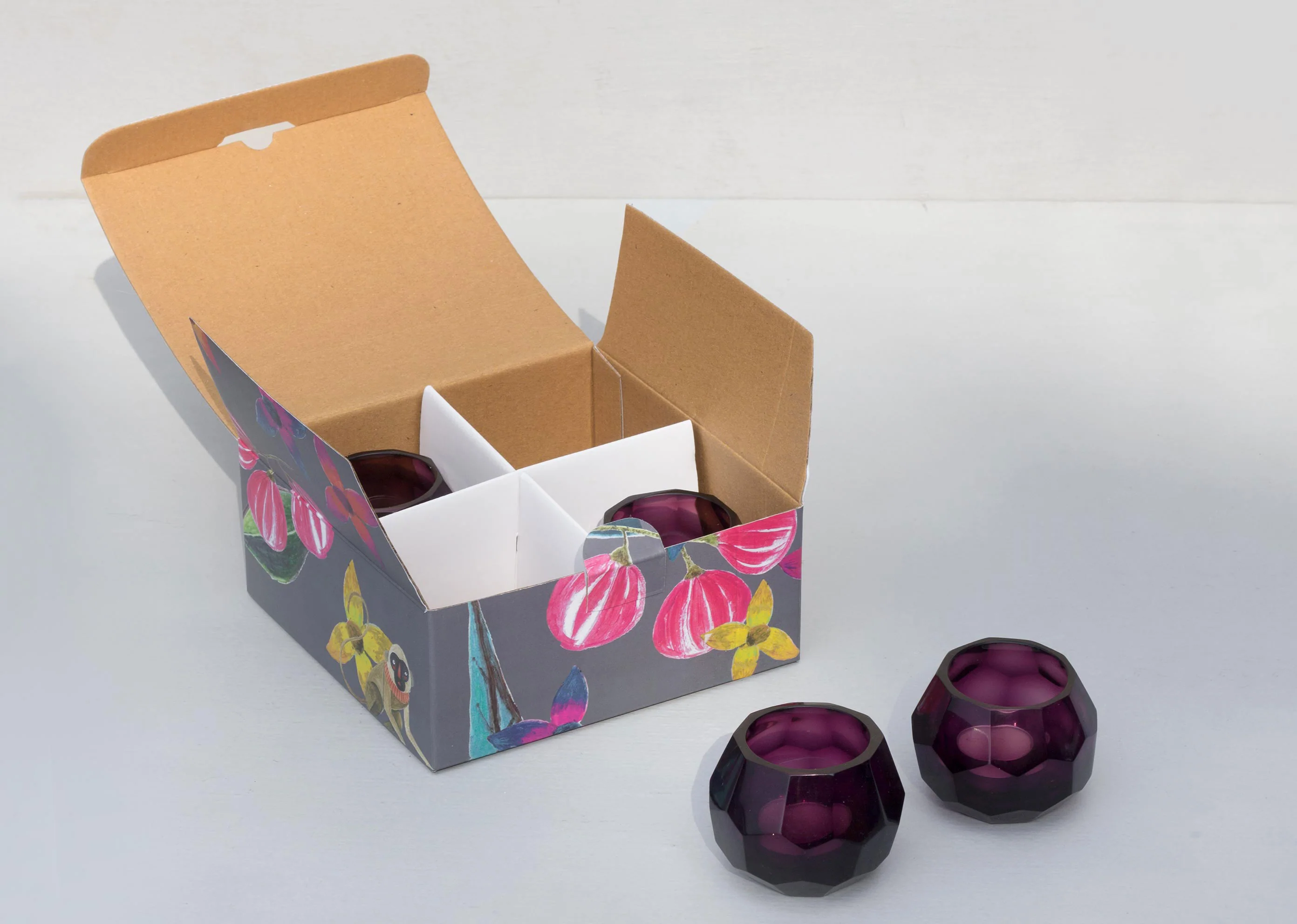 Blush Votives With Scented Tealights (set of 4) - Image 3