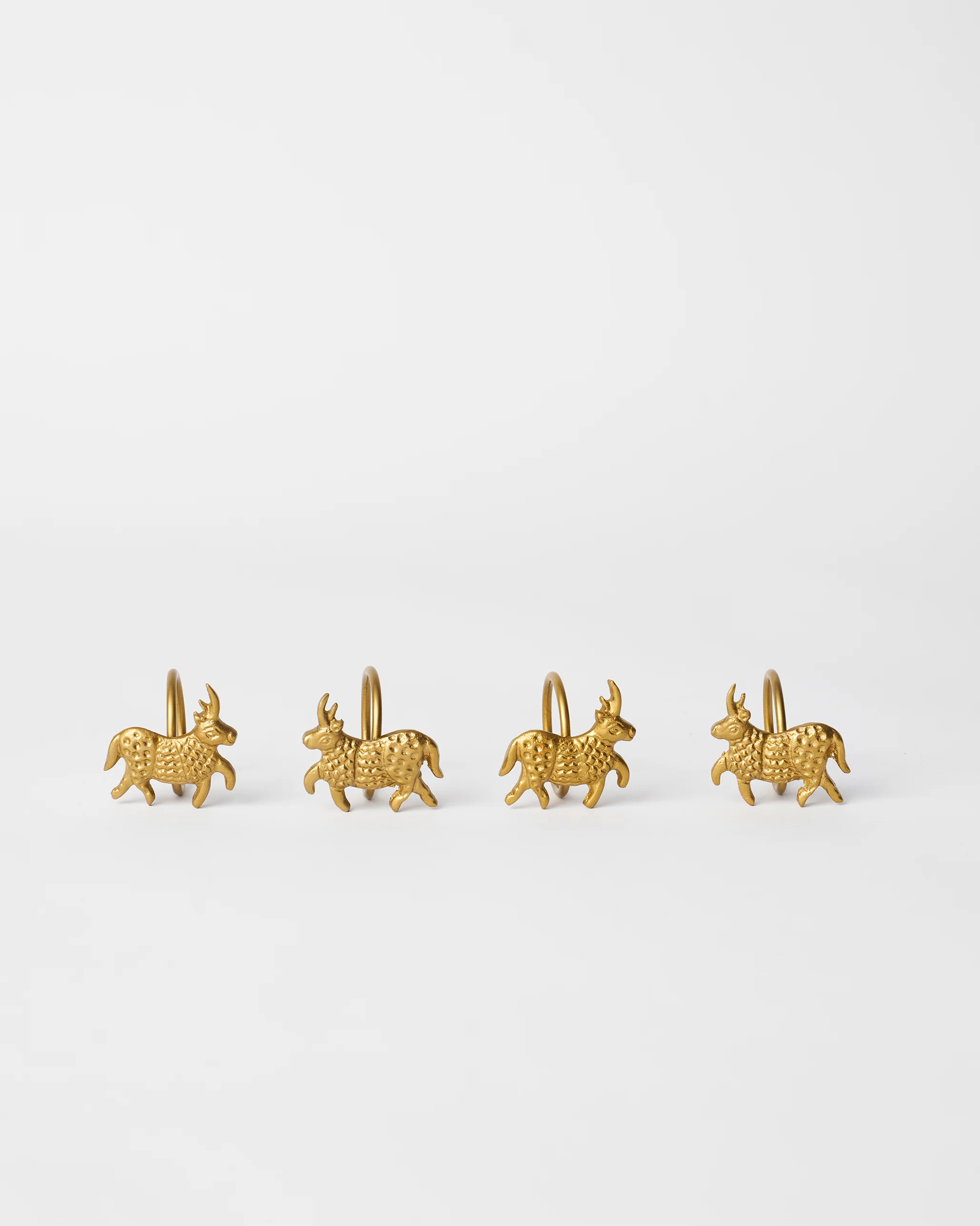 Bull Napkin Ring - Set of 4