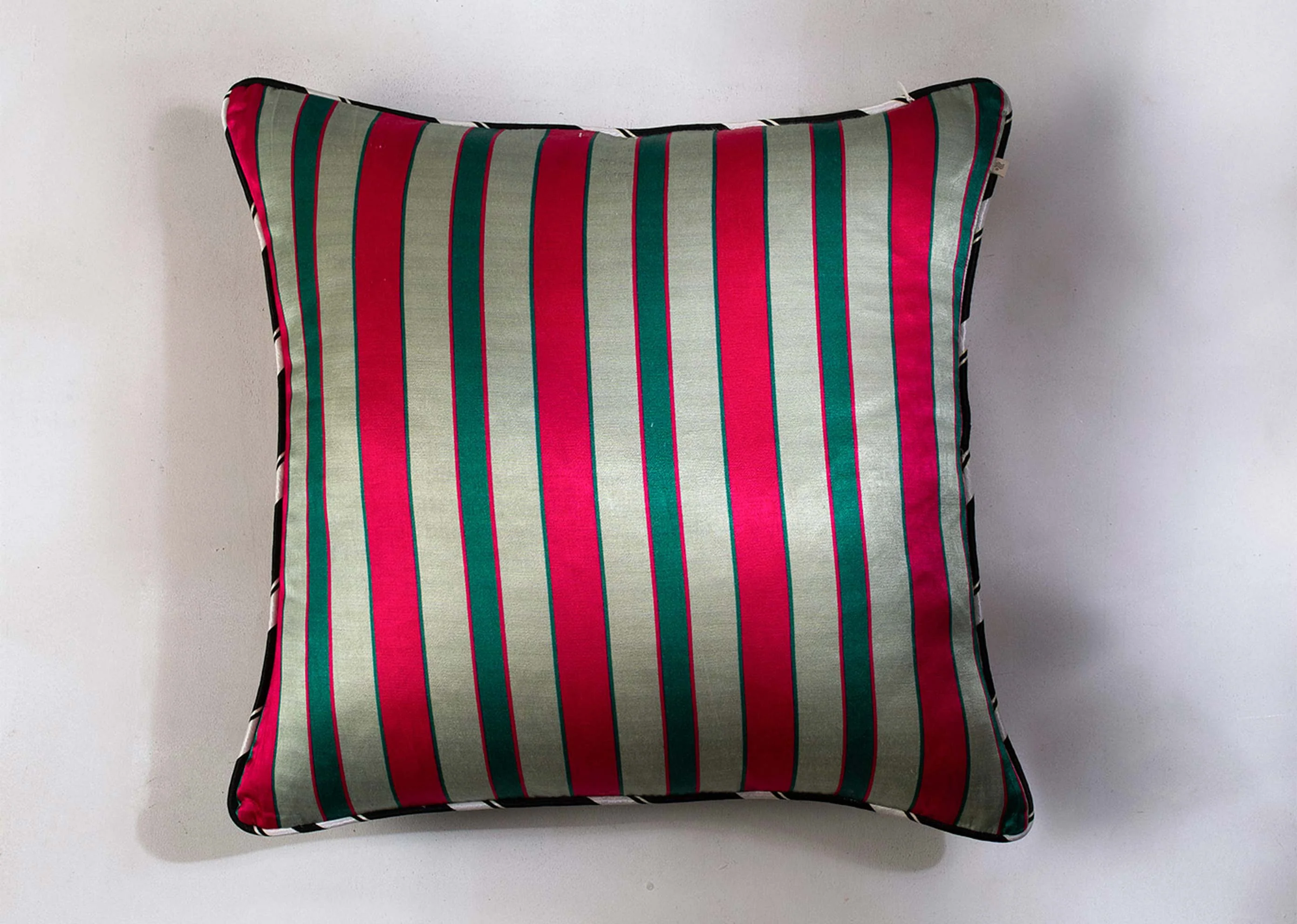 Check Stripe Cushion Cover - Multi - Image 3