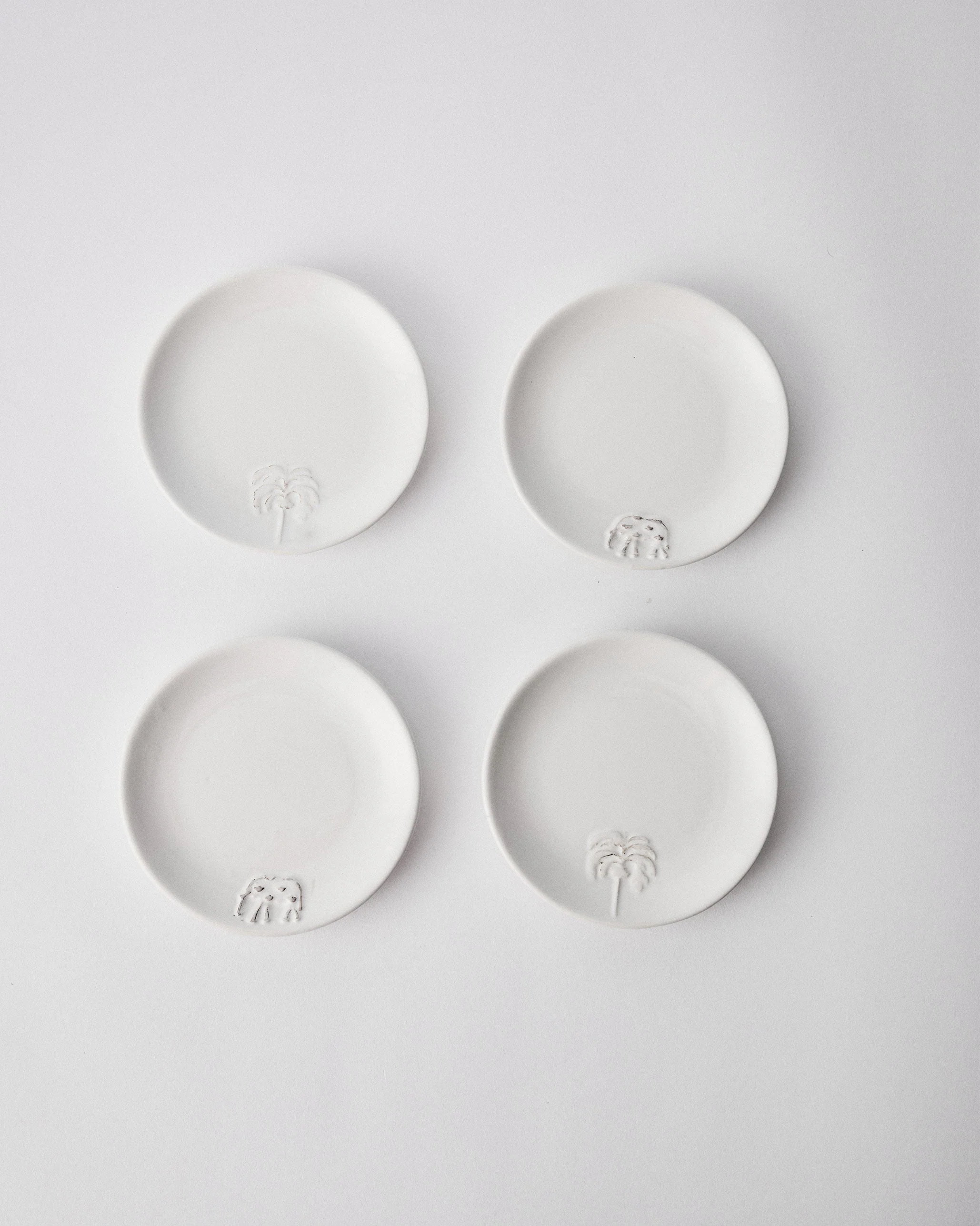 Ele Palm Tapas Plate - Set of 4