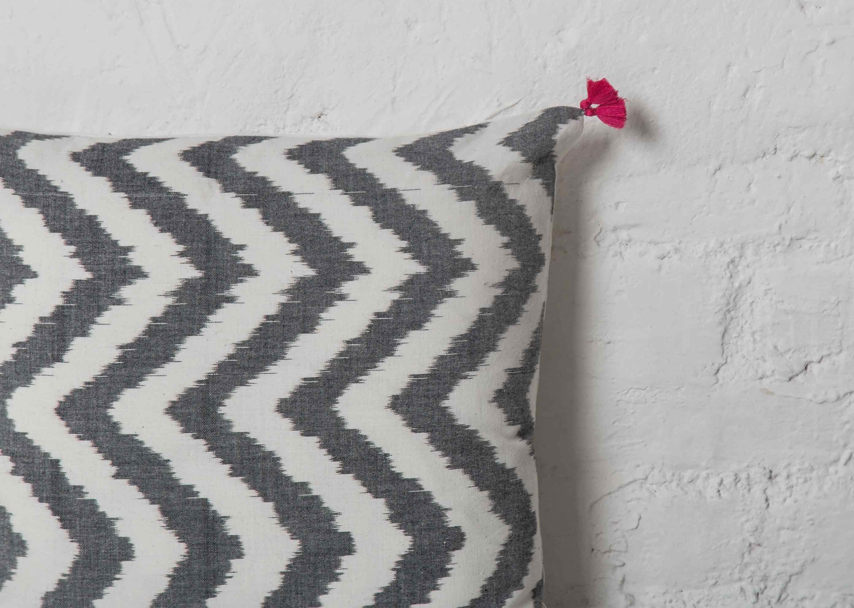 Ikat Chevron Pillow Cover - Image 3