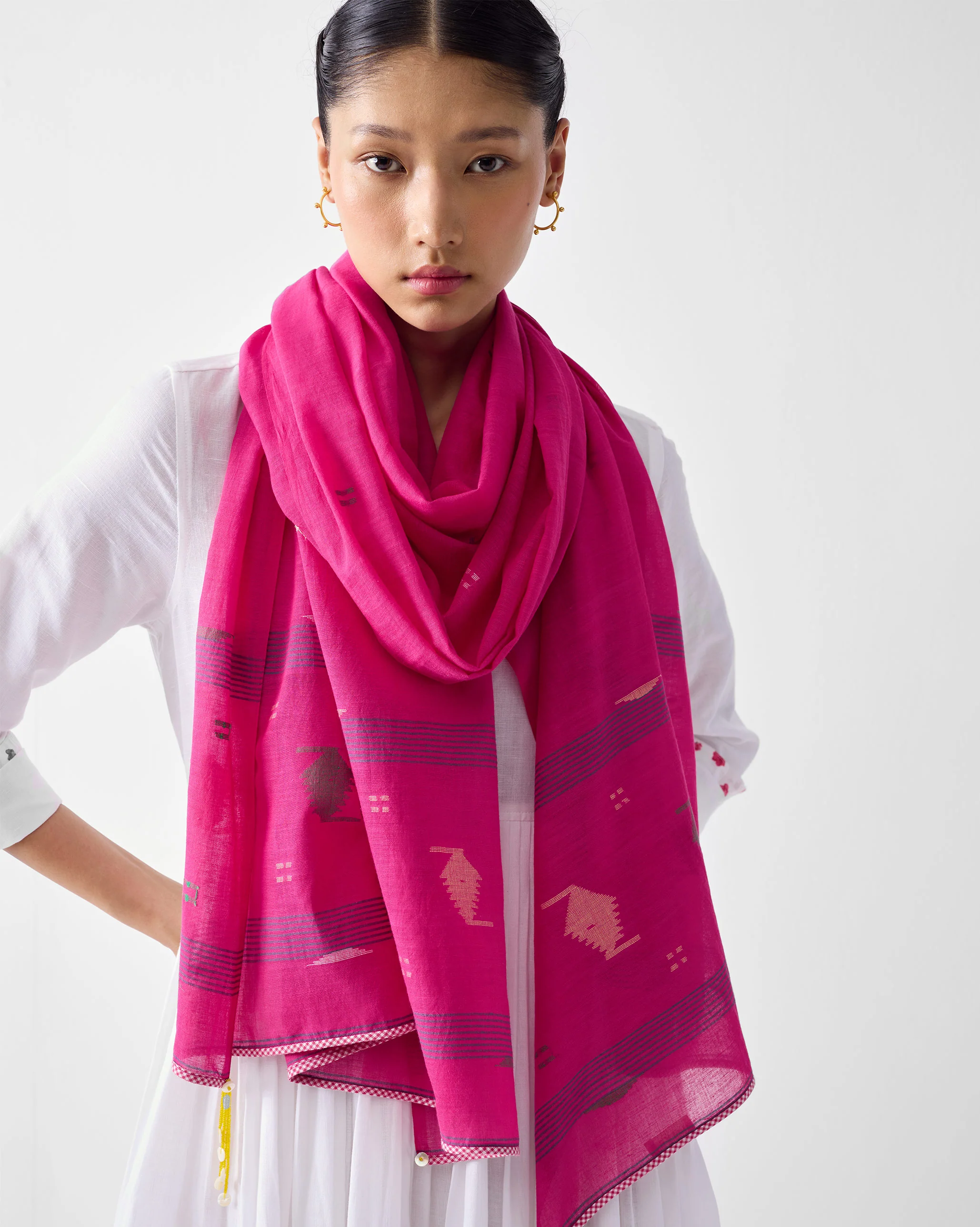 Lumen Scarf - Fuschia