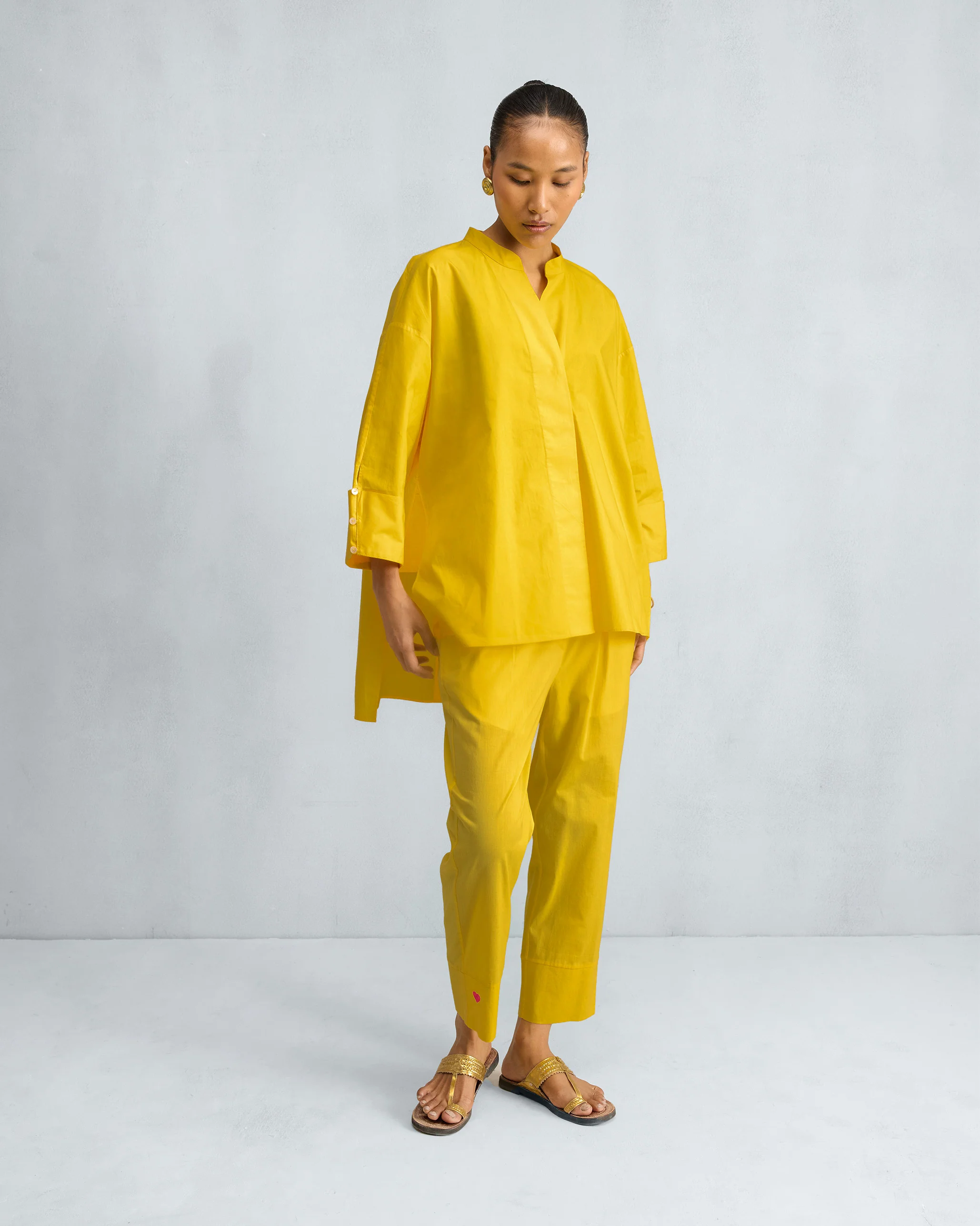 Narrow Pants - Yellow - Image 4