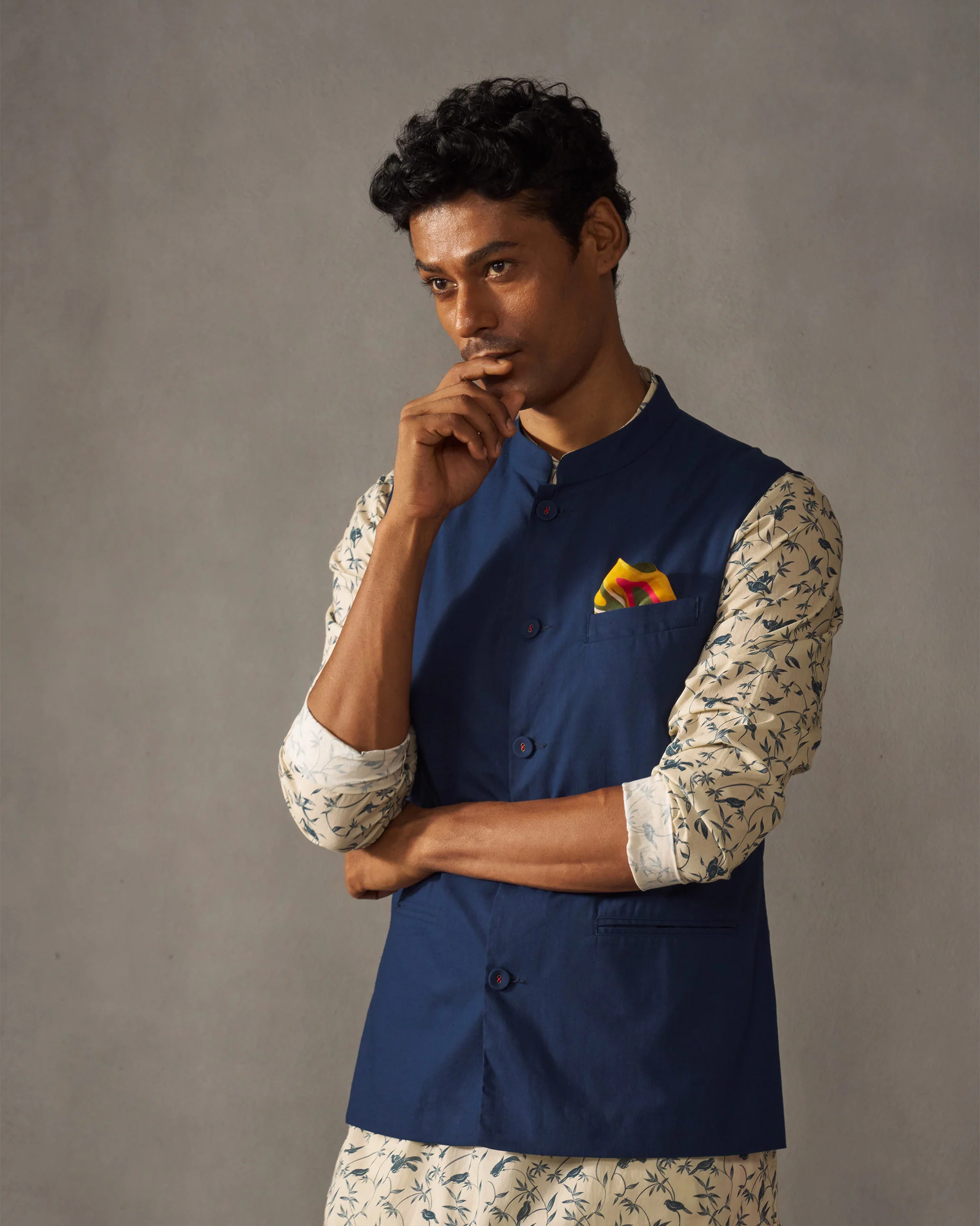 Nehru Jacket - Navy