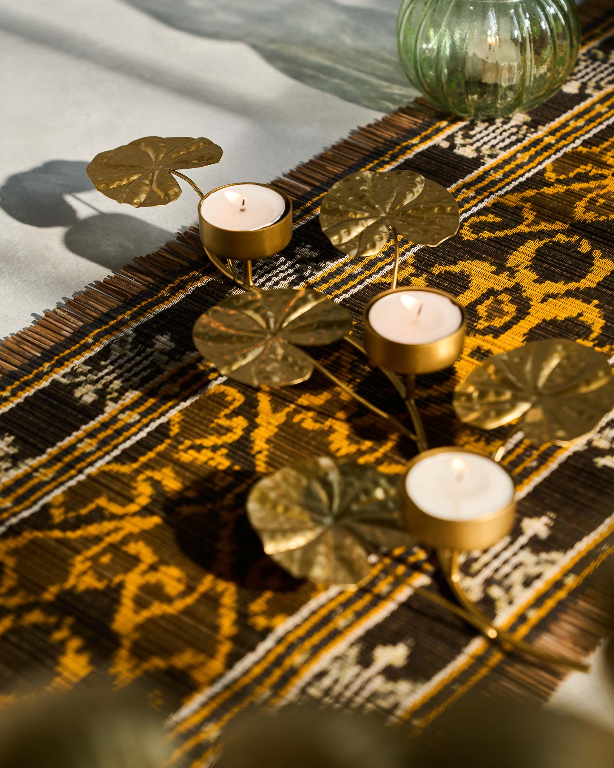Sitara Ikat Runner - Yellow - Image 3