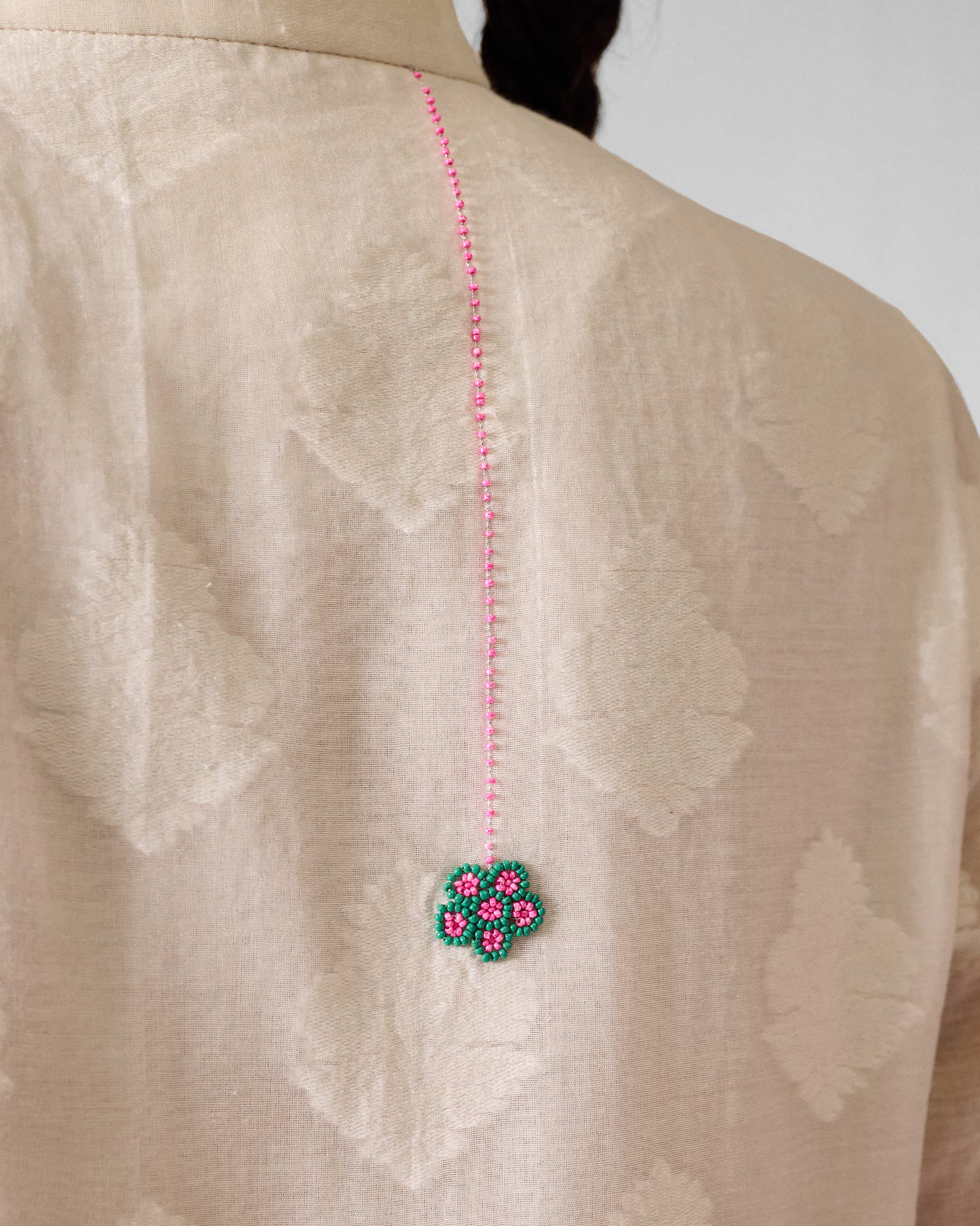 The Basic Long Length Kurta Set - Ivory - Image 5