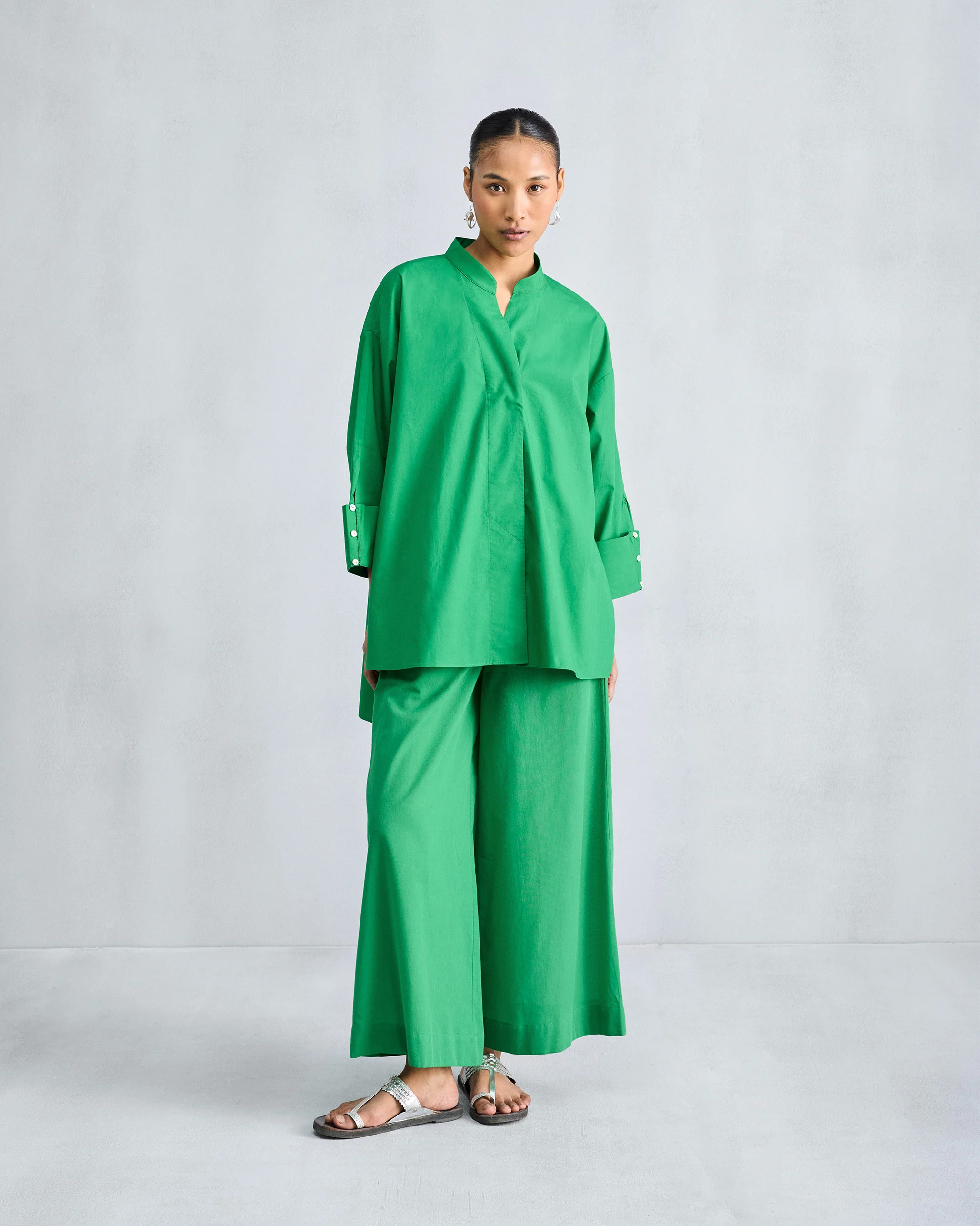 The Cirrus Shirt Set- Green